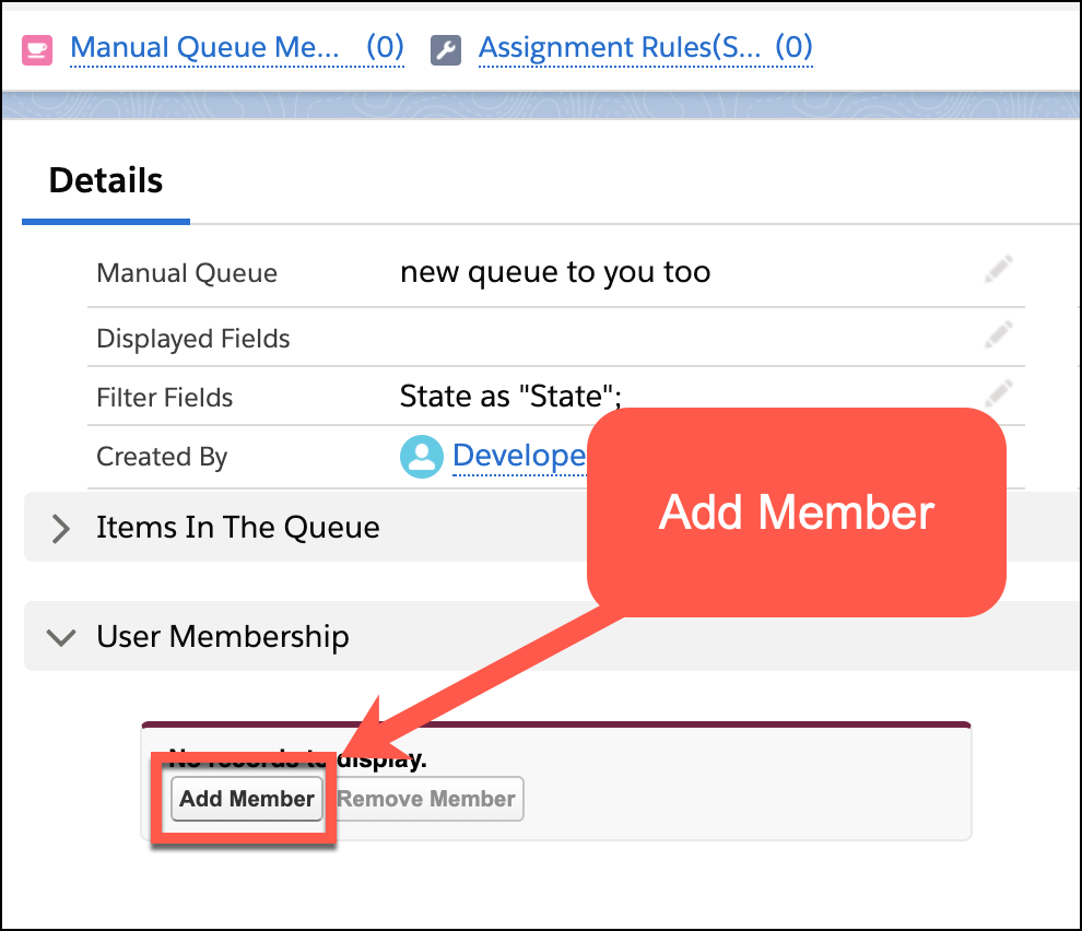 Image showing the Add Member button.