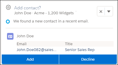 Einstein suggère des données à ajouter à Salesforce