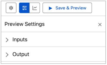 Realice una vista previa de Configuración mostrando entradas, configure respuestas y muestre secciones contraídas.
