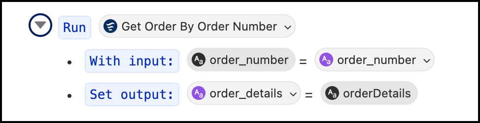 Variabili agente con input e output di azioni