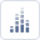 Stacked vertical bar chart icon