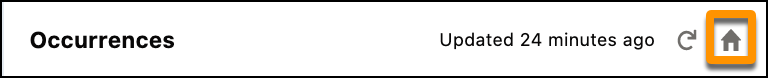 Home button on the far right side of the toolbar.