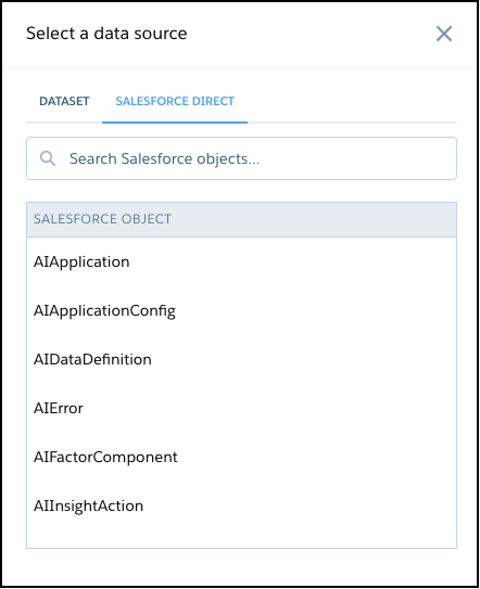 Select a Data Source box