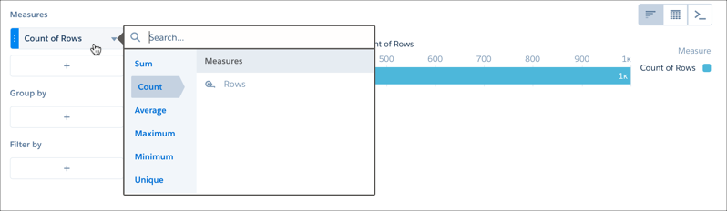 explorer lens with edit measure menu