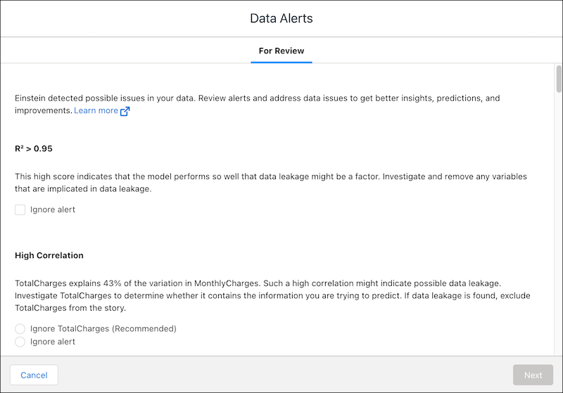 Quality Alerts