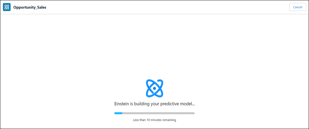 Steps and progress for model creation