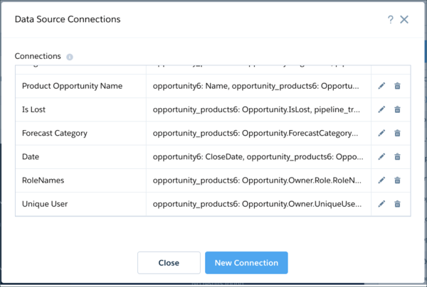 Edit Data Source Connections in Analytics dashboards