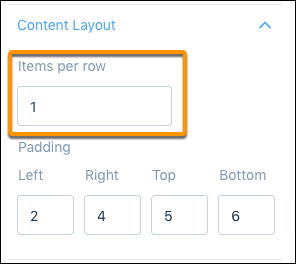Editing repeater widget layout