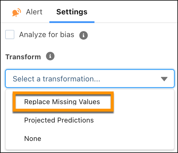 Replace missing values for a numeric variable.