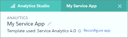 Vínculo de reconfiguración de la aplicación Analytics