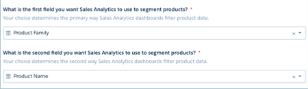 Wizardpagina Sales Analytics over producten