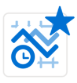 Imagem mostrando o ativo favorito com uma estrela azul