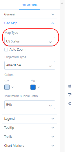 Analytics 地理地图图表属性