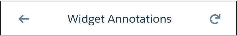 Widget-annotaation ohjaimet