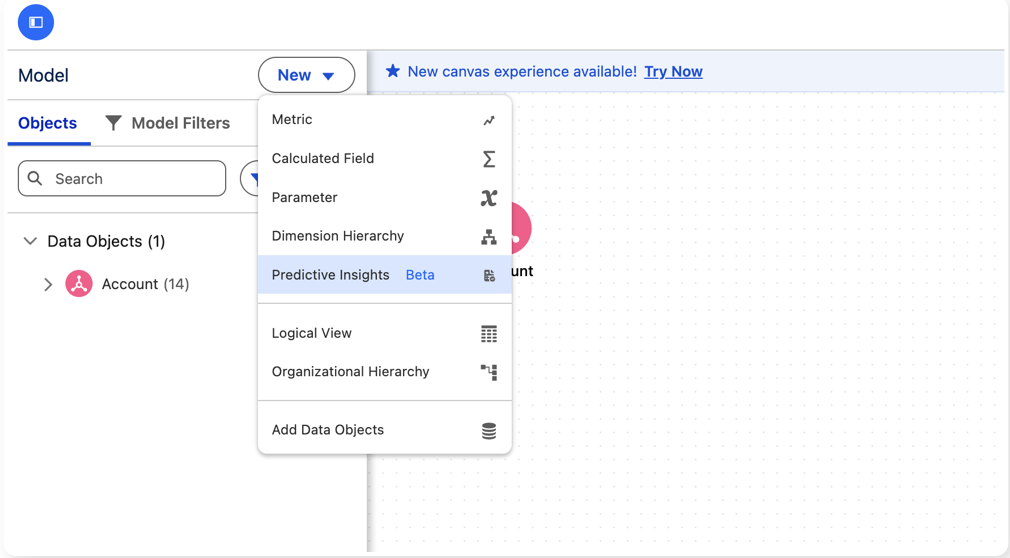 Select Predictive Insights for Model
