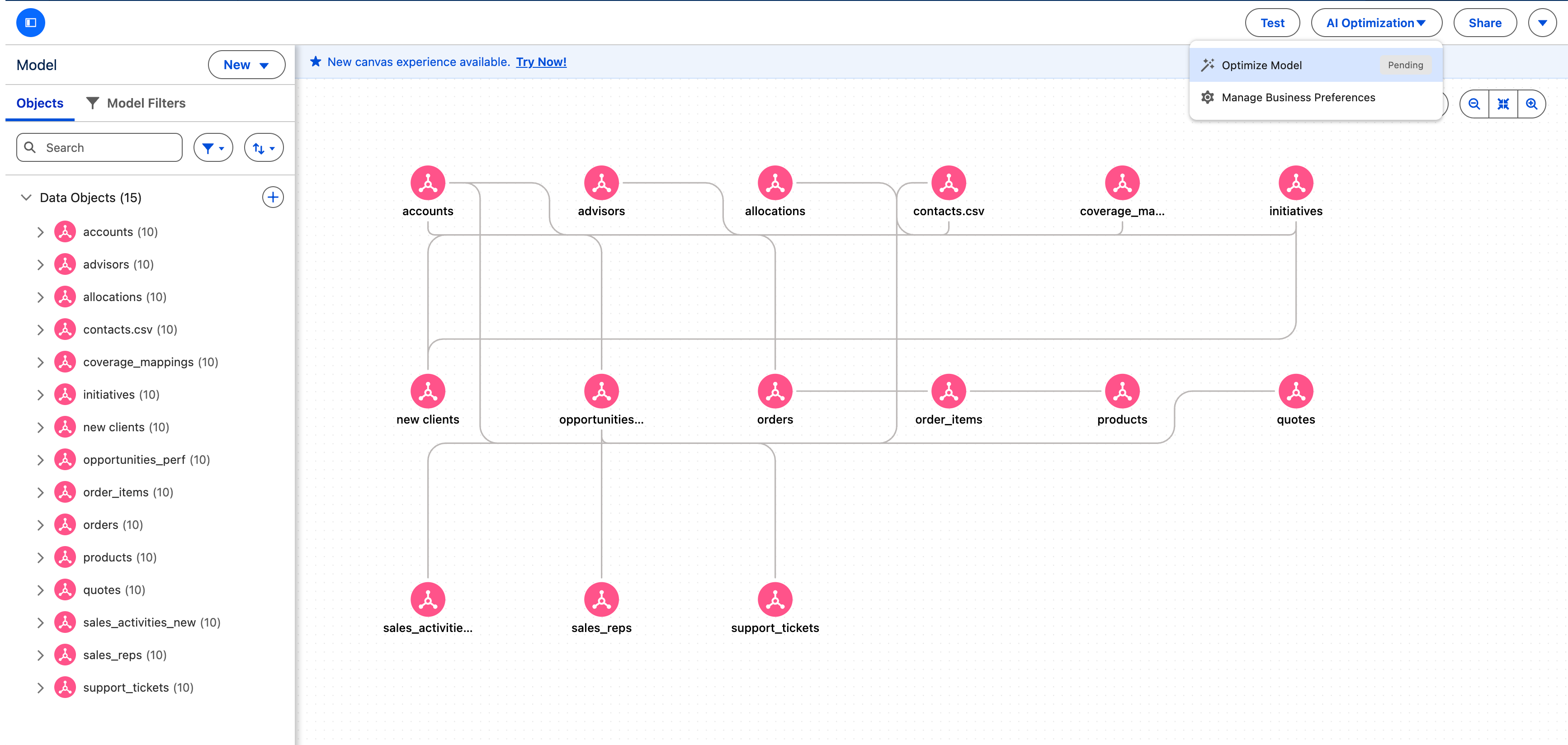 Scan semantic model for performance recommendations