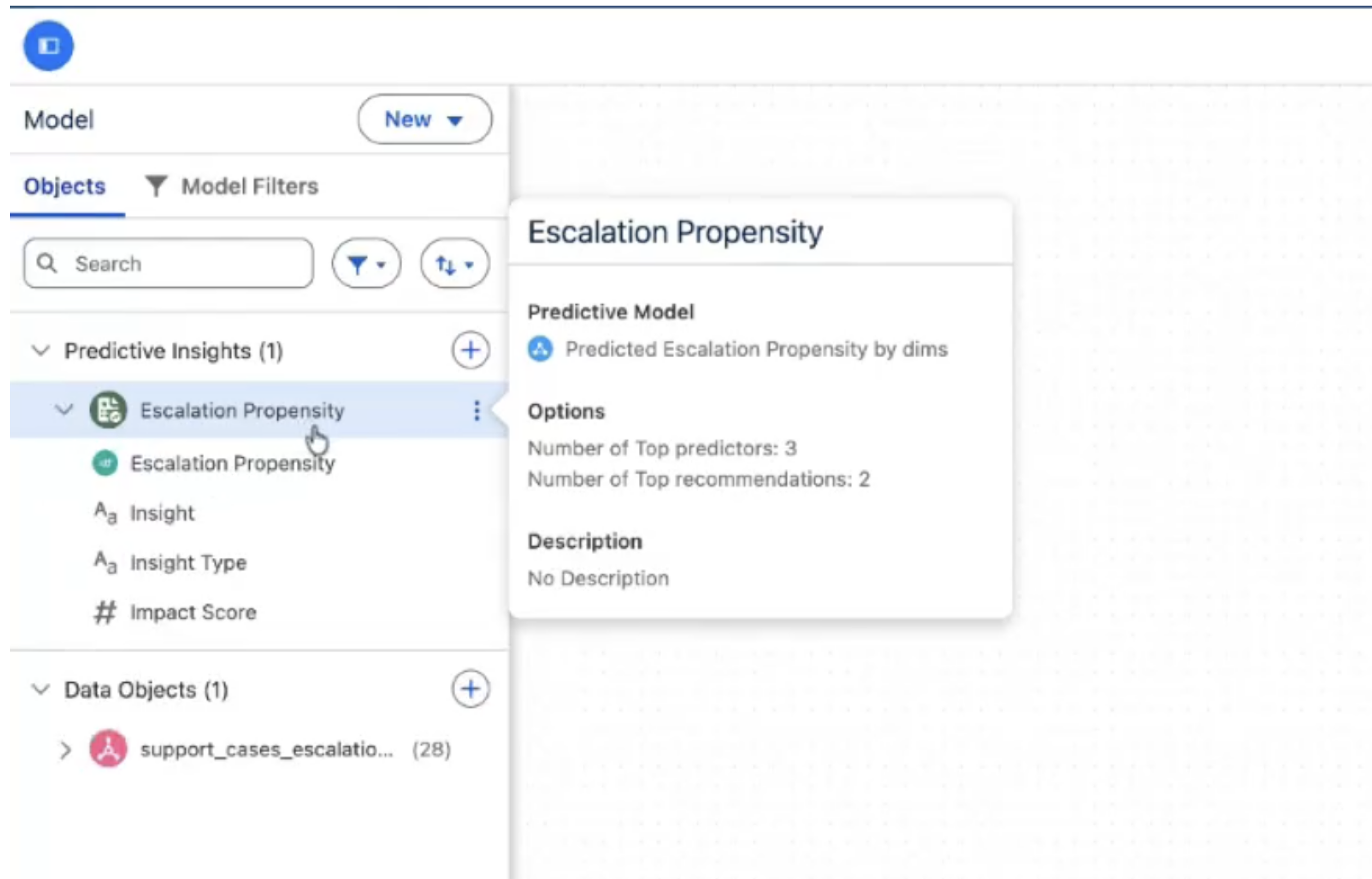 Visualizzazione degli approfondimenti predittivi