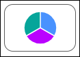 Pie chart chart thumbnail in the Show Me pane