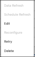 The row-level actions for a templated app.
