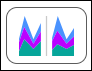 Discrete area chart thumbnail in the Show Me pane