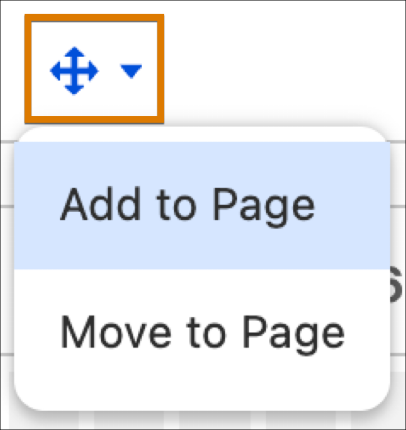 More page actions