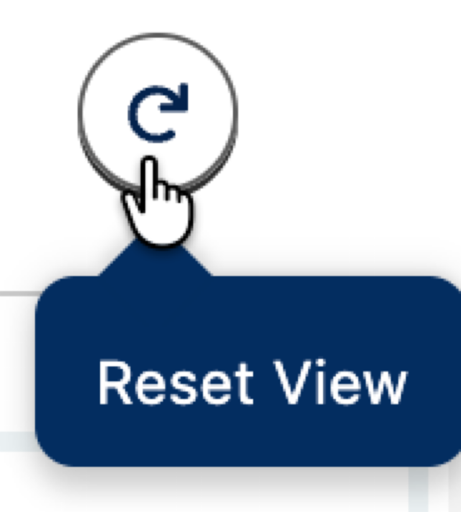 Reset view button.