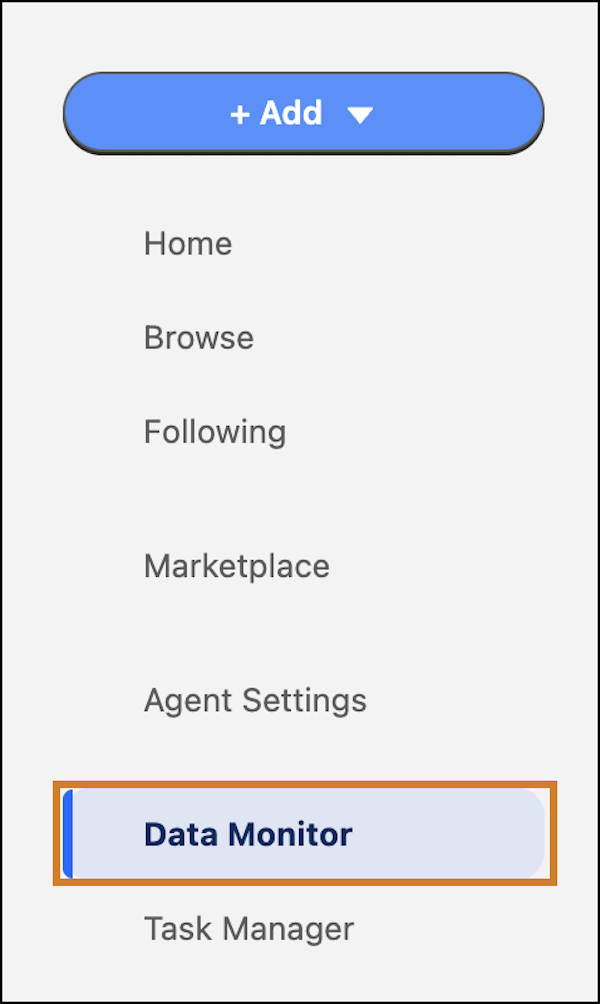 View data monitor in Tableau Next