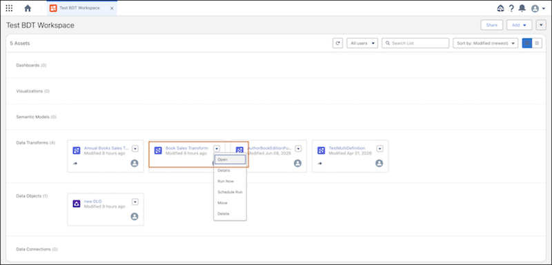 Edit a Batch Data Transform
