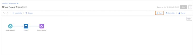 Run a Batch Data Transform