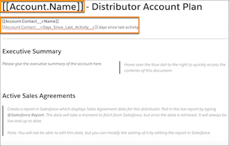 mail merge fields highlighted