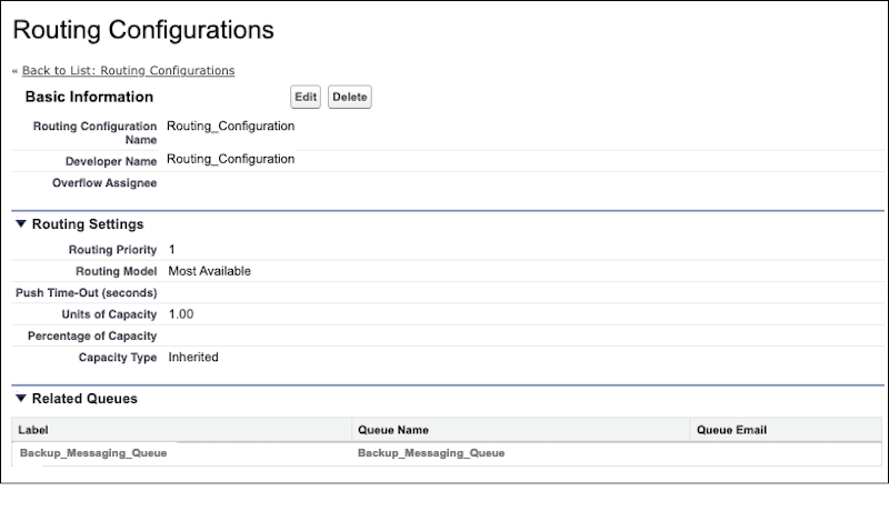 Omni-Channel routing configuration