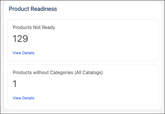 Product Readiness tile on the Merchant Tools Home page