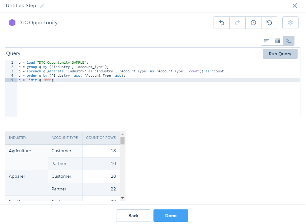 SAQL Editor