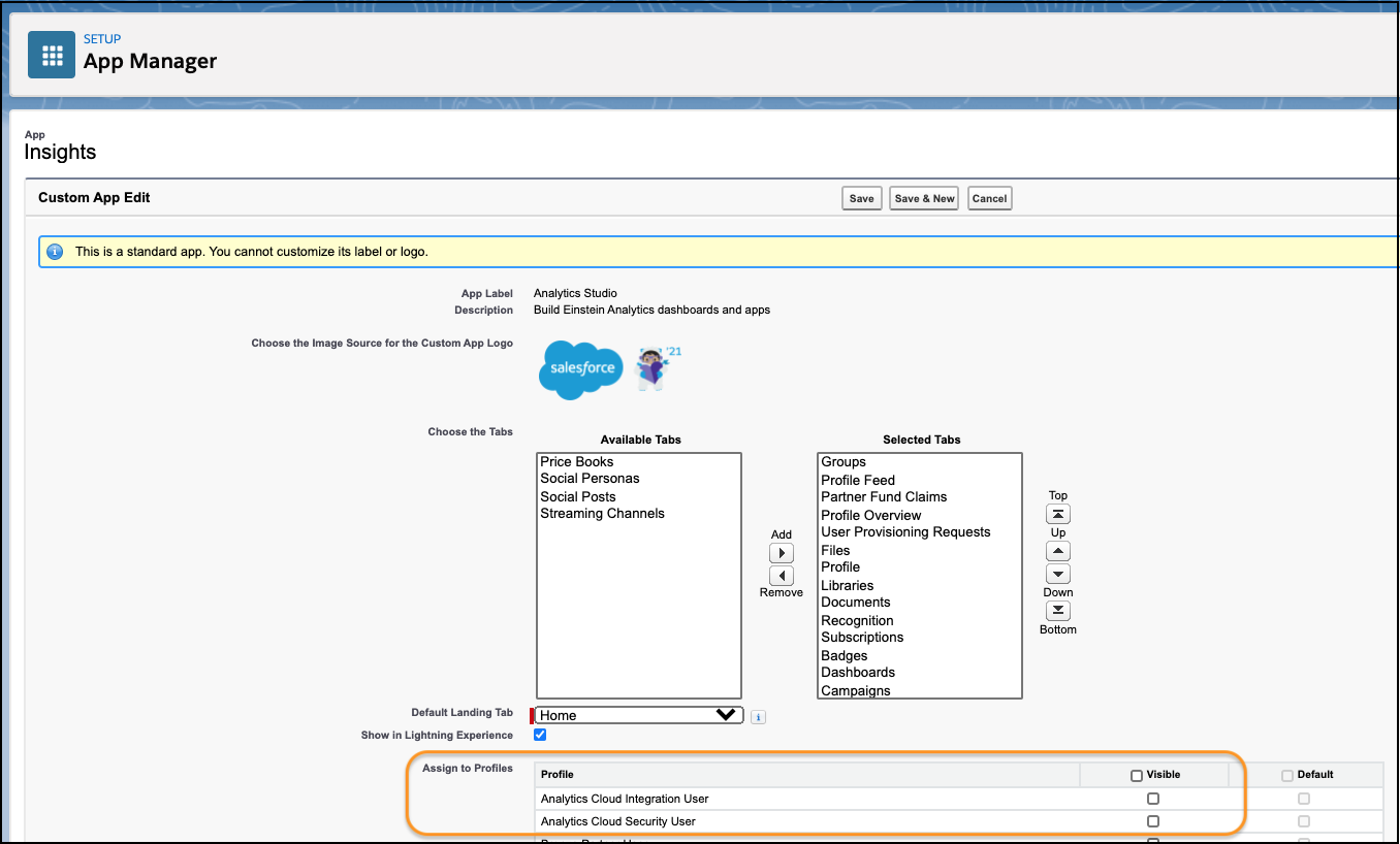 App Manager with Assign Profiles