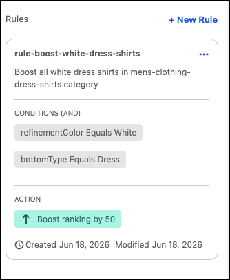 Boost rule details