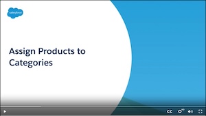 Assign Products to Categories title screen