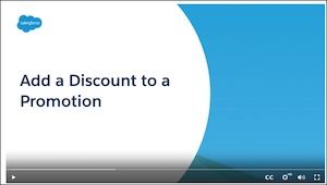 Add a Discount to a Promotion title screen