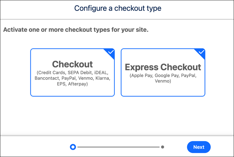 Activate a payment method.