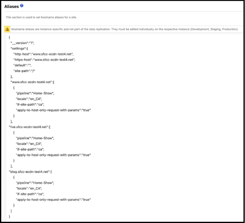 Configure aliases to include all hostnames associated with the domain.