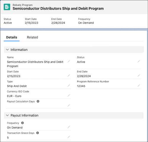 Ein Rabattprogramm vom Typ "Ship and Debit" (Versand und Belastung)