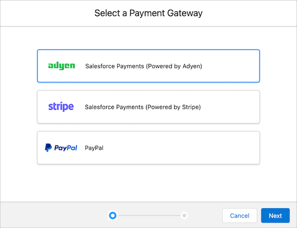 Add Adyen as a payment gateway.