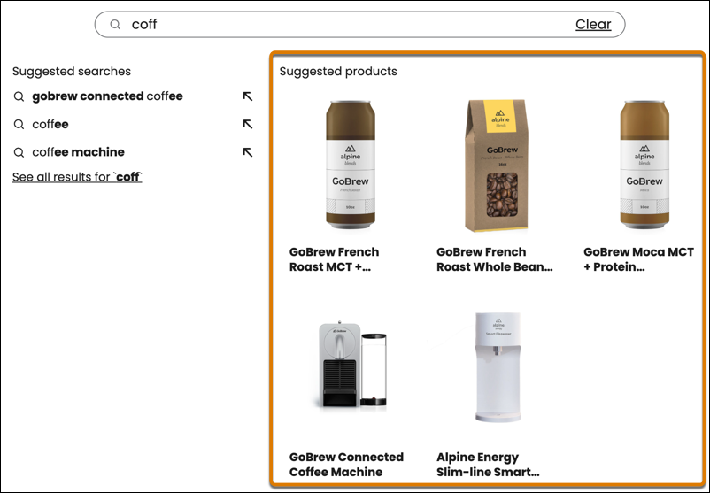 See suggested products.
