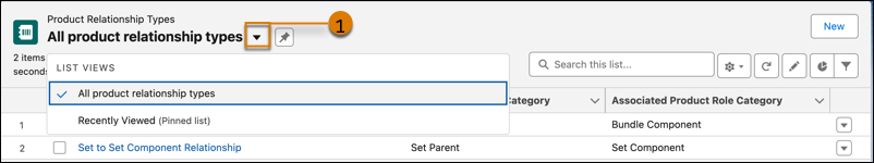 List view control for PRT.