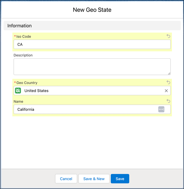 Add the ISO code and name for the new geo state.