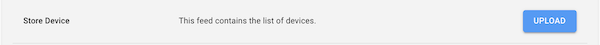 Upload button for adding a printer to Point of Sale CMS manually.