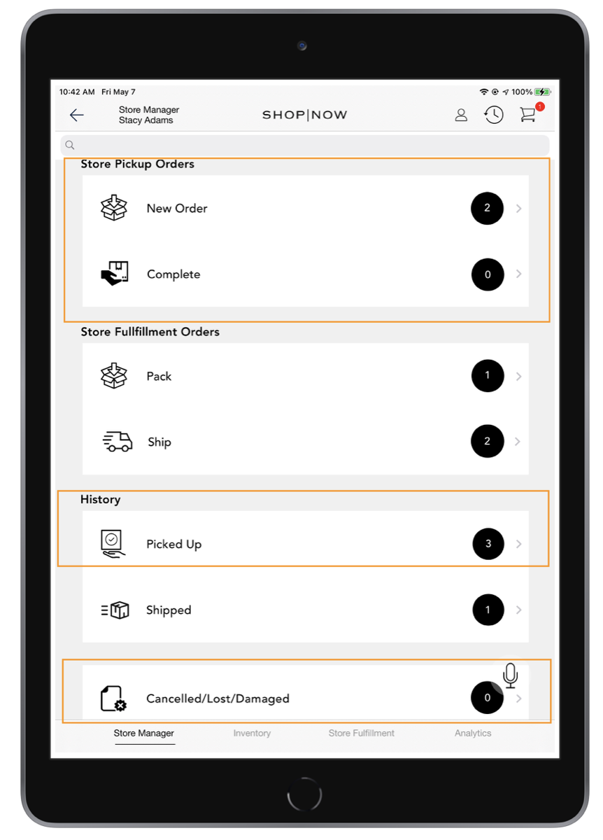 The POS app shows the ROPIS deep links.