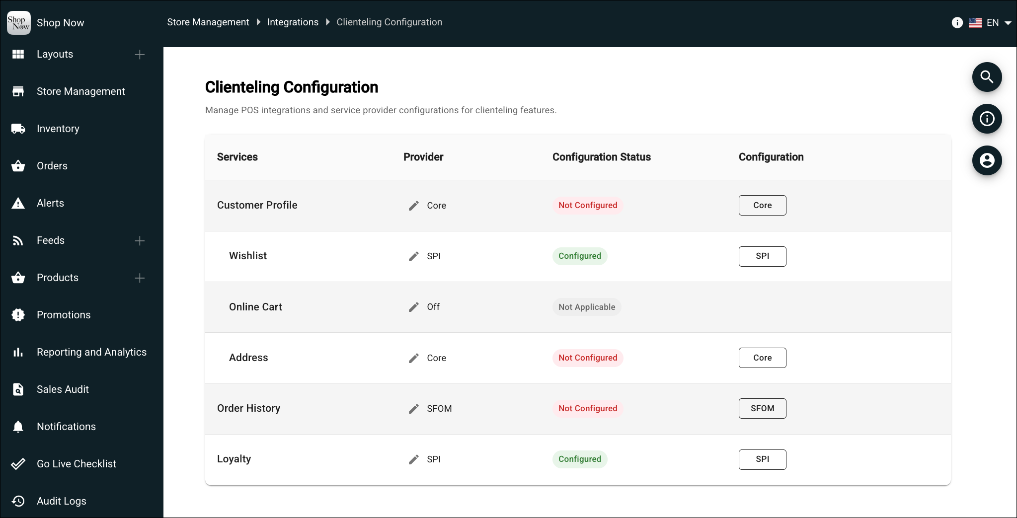 Customer 360 Configuration settings in the CMS
