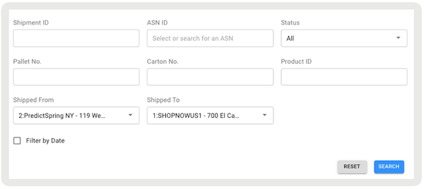 The Configure Search Query settings in Point of Sale CMS.
