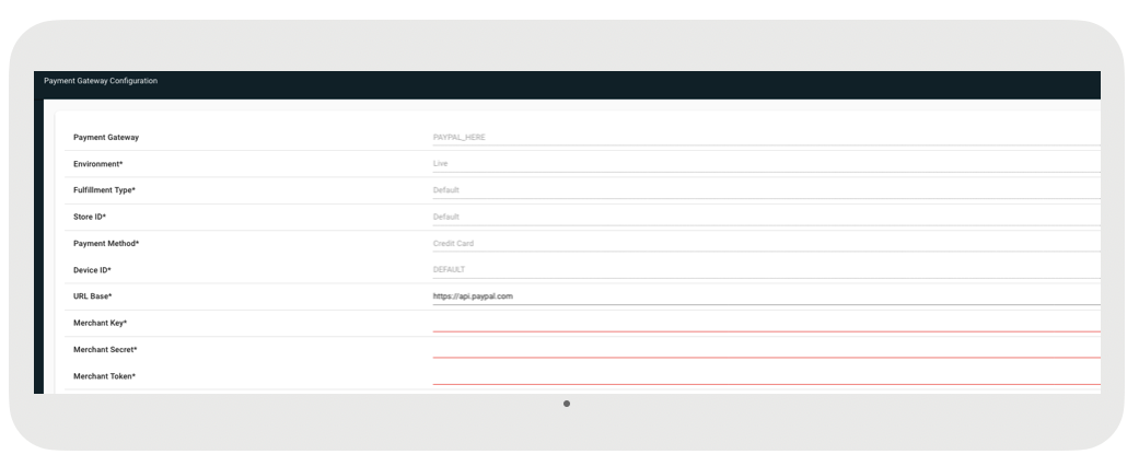 A form displays payment gateway settings.