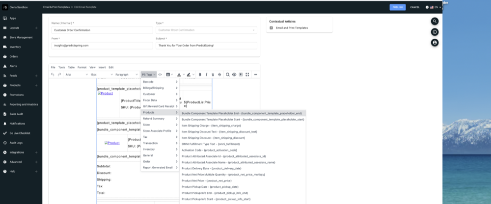 Bundle Component Template Placeholder End tag inserted in the second new row.